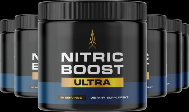 Nitric Boost Ultra product showcase with natural elements